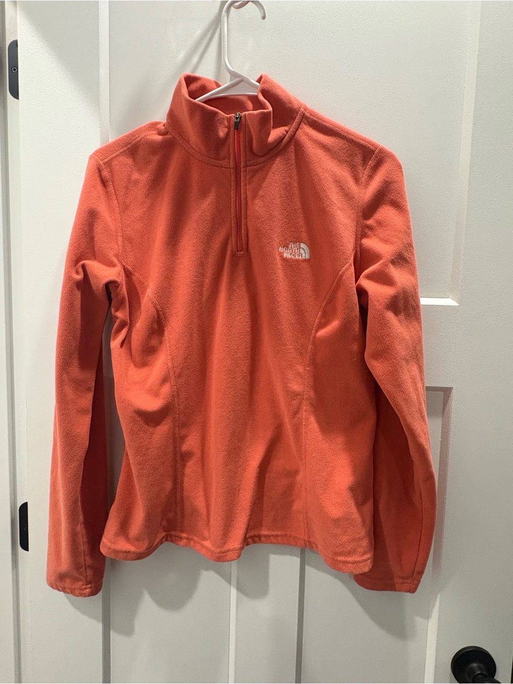 The North Face Coral/Orange Women's Half-Zip Fleece Pullover